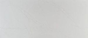 Blank off-white wall with faint gray smudges and a subtle curved line