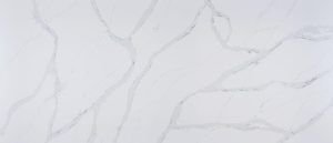 White marble surface with light gray veining