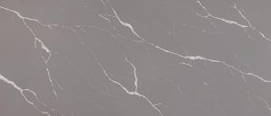 Gray marble surface with white veining pattern