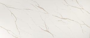 White marble surface with subtle gray veining