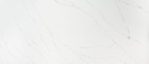 White marble surface with subtle gray veining and a clean, minimalist texture