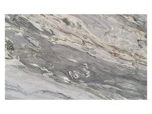 Gray and white marbled stone surface with flowing veined patterns
