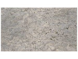 Close-up of a light gray, speckled stone or concrete surface