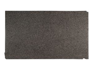 Dark gray textured rectangular mat on a white background
