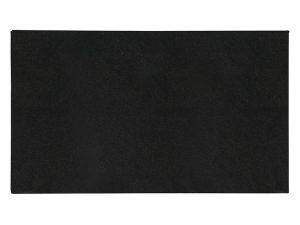 Black rectangular screen or blank display on a light background