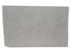 Gray speckled rectangular surface against a white background