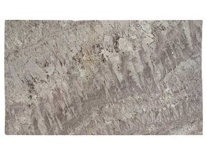 Close-up of a gray, rough stone or concrete texture with diagonal streaks