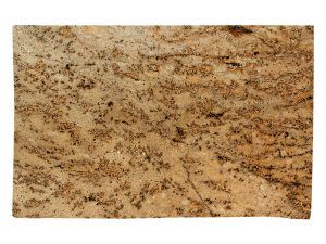 Close-up of a beige and brown speckled stone or granite surface