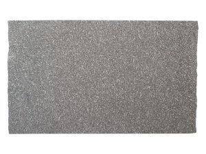 Gray textured rectangular surface on a white background