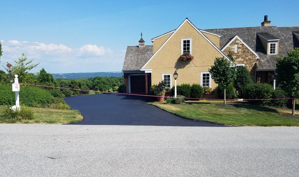Paved driveway