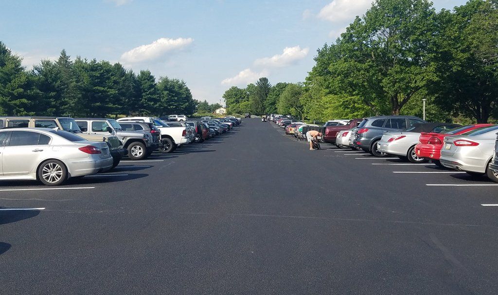 Commercial parking lot