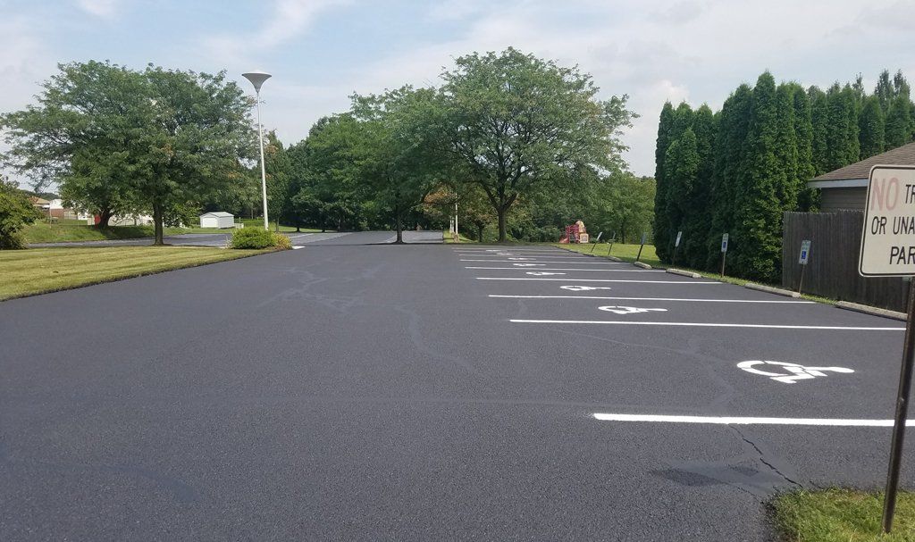 Parking lot striping