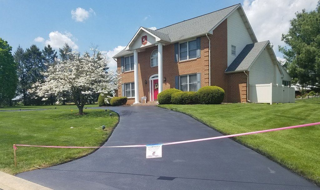 Paved driveway
