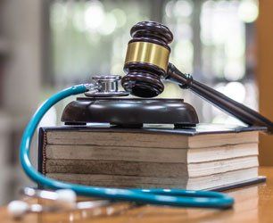 Gavel and stethoscope