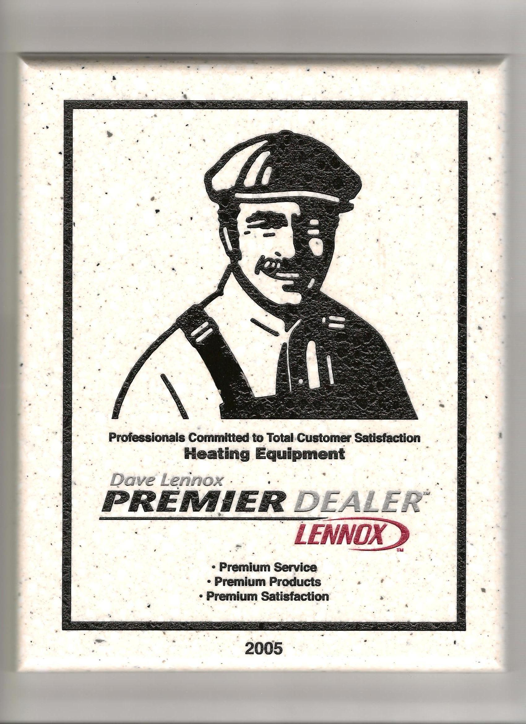 2005 Lennox Premier Dealer Award