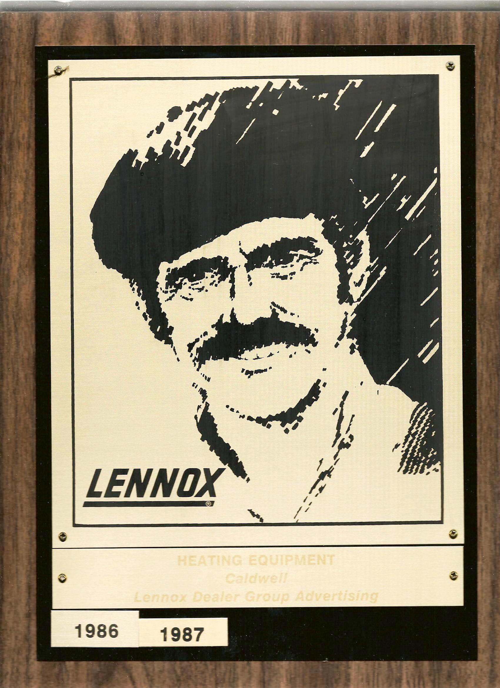 1986/1987 Lennox Advertising Award