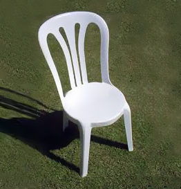White bistro chair