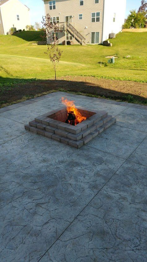 Concrete patio