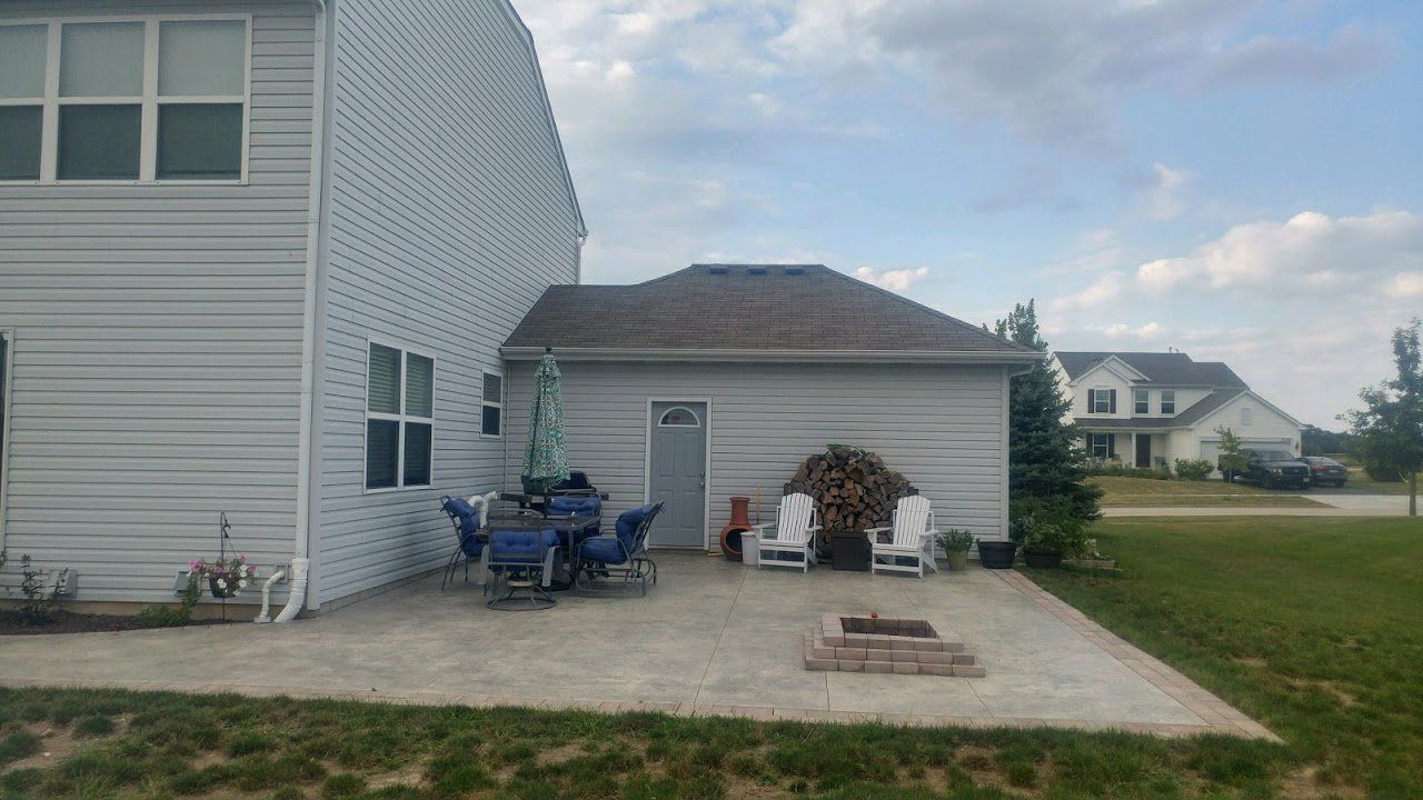 Concrete patio