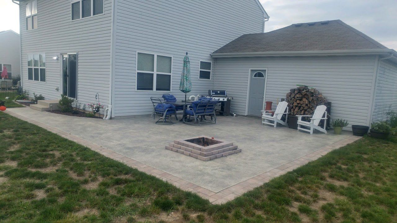 Concrete patio