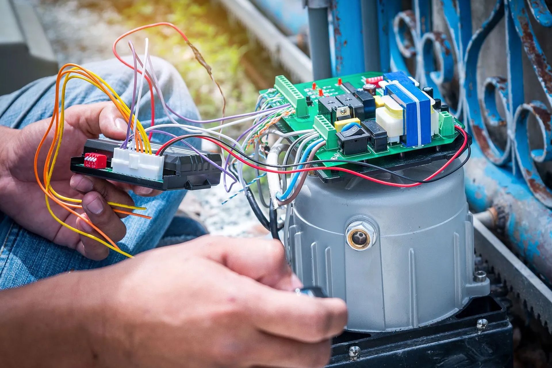 Automatic gate motor