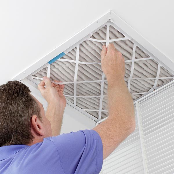 Man Checking Air filter