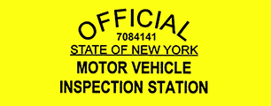 Official State of New York Motor Vehicle Inspection Station