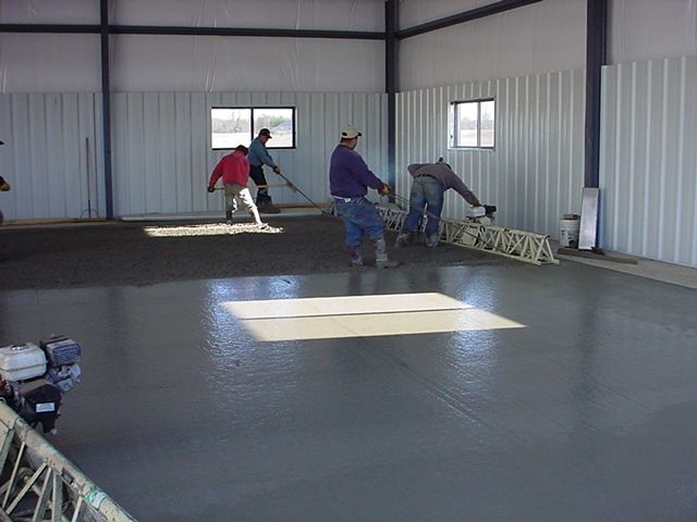 Cement floor