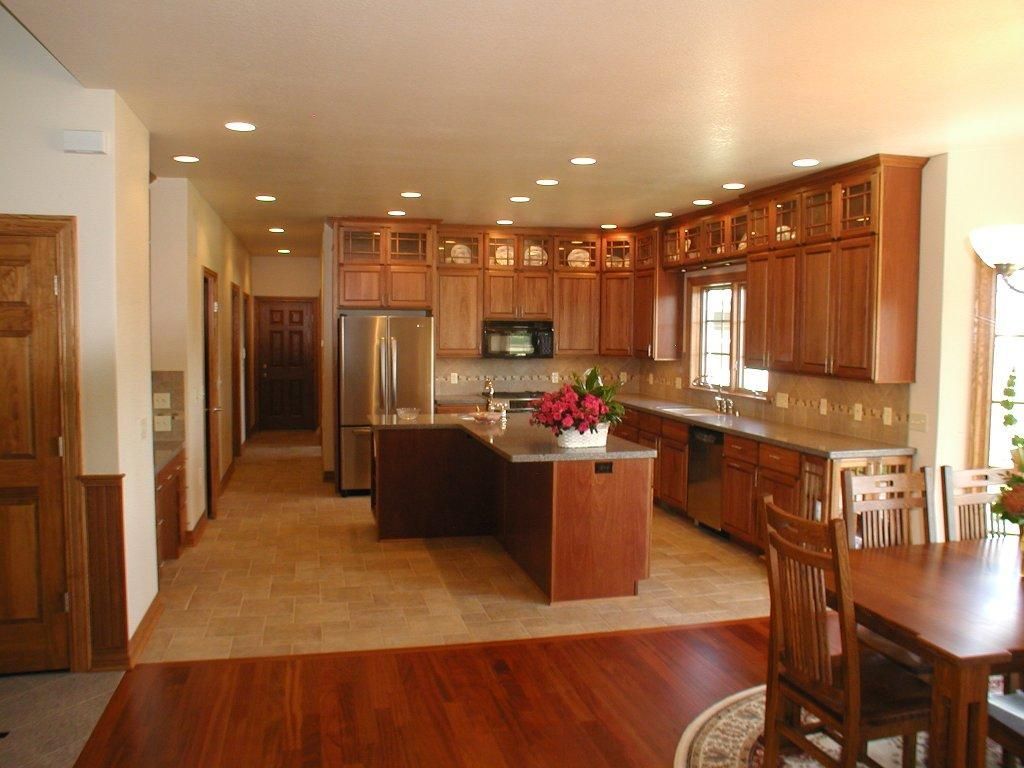 Kitchen with cabinets