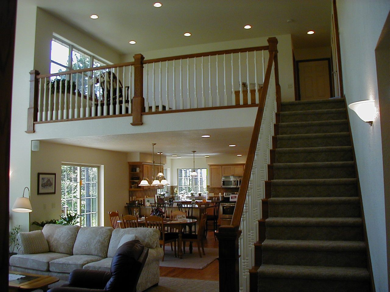 Living room area with fireplace