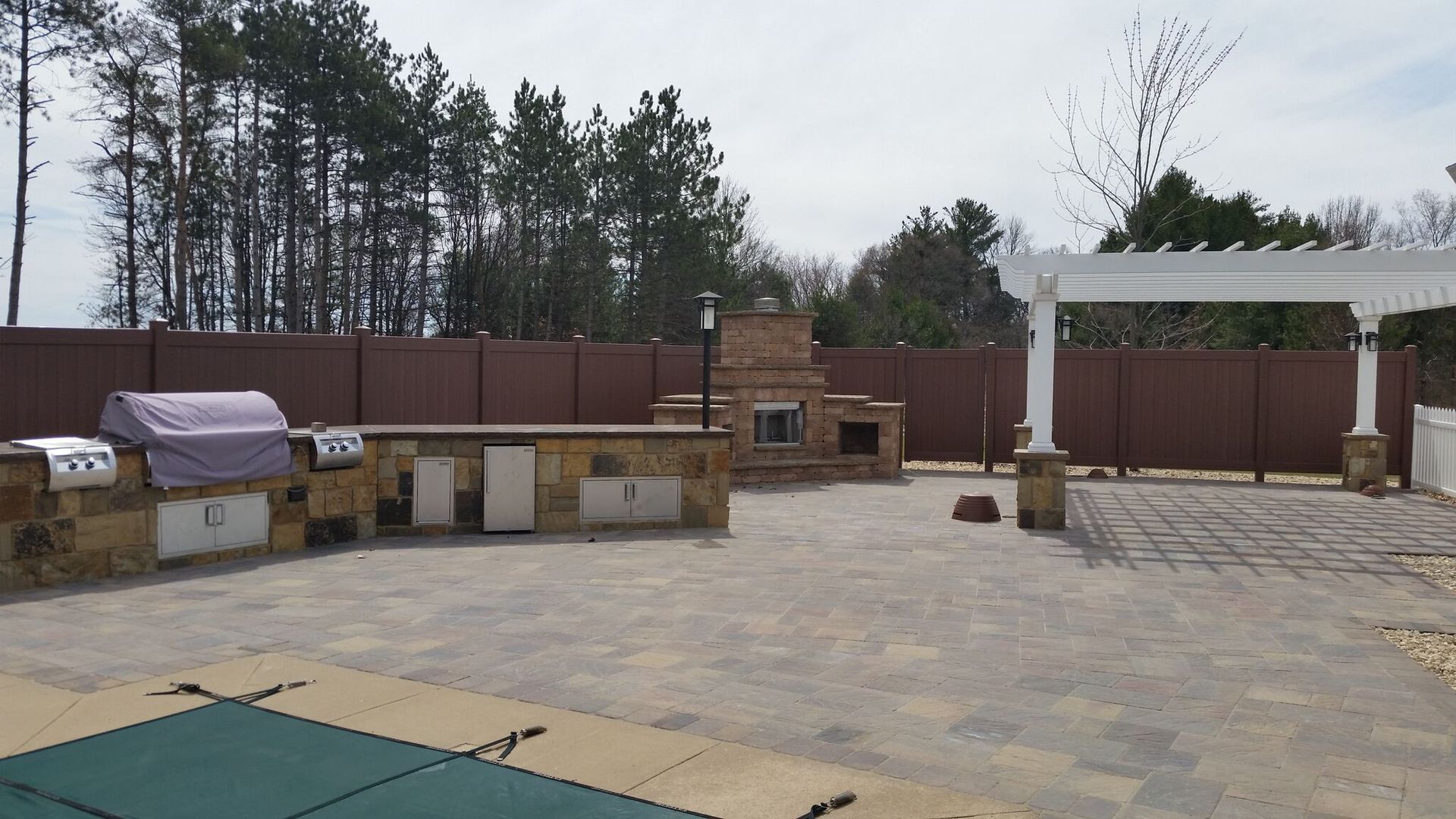 Outdoor cooking area