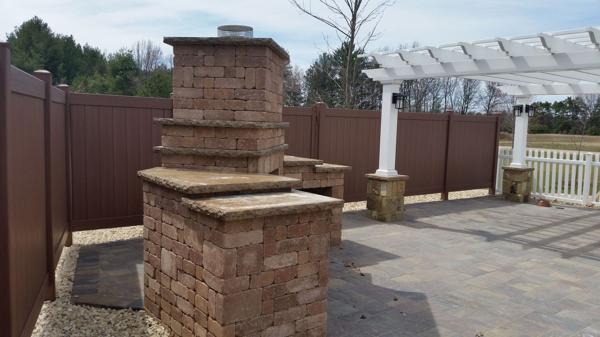 Oven made from bricks