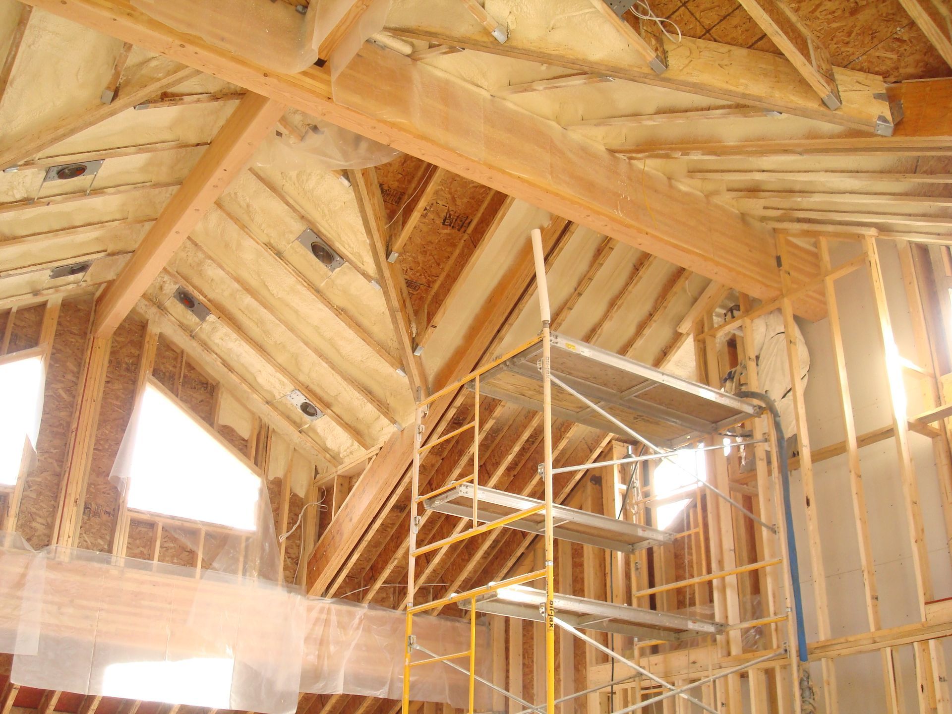 Ceiling remodeling in progress
