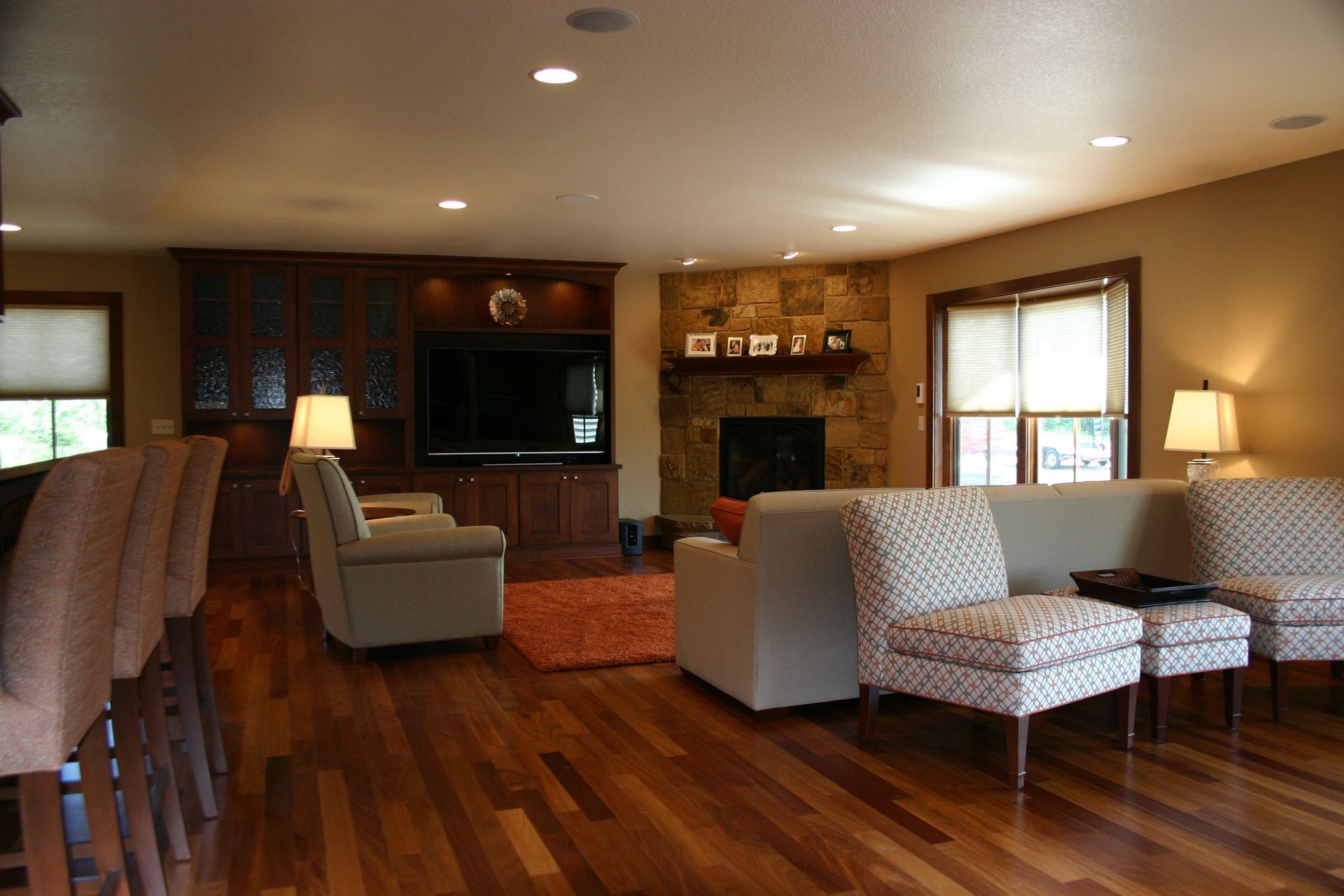 Living room with new furniture