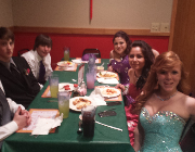 Young people in restaurant