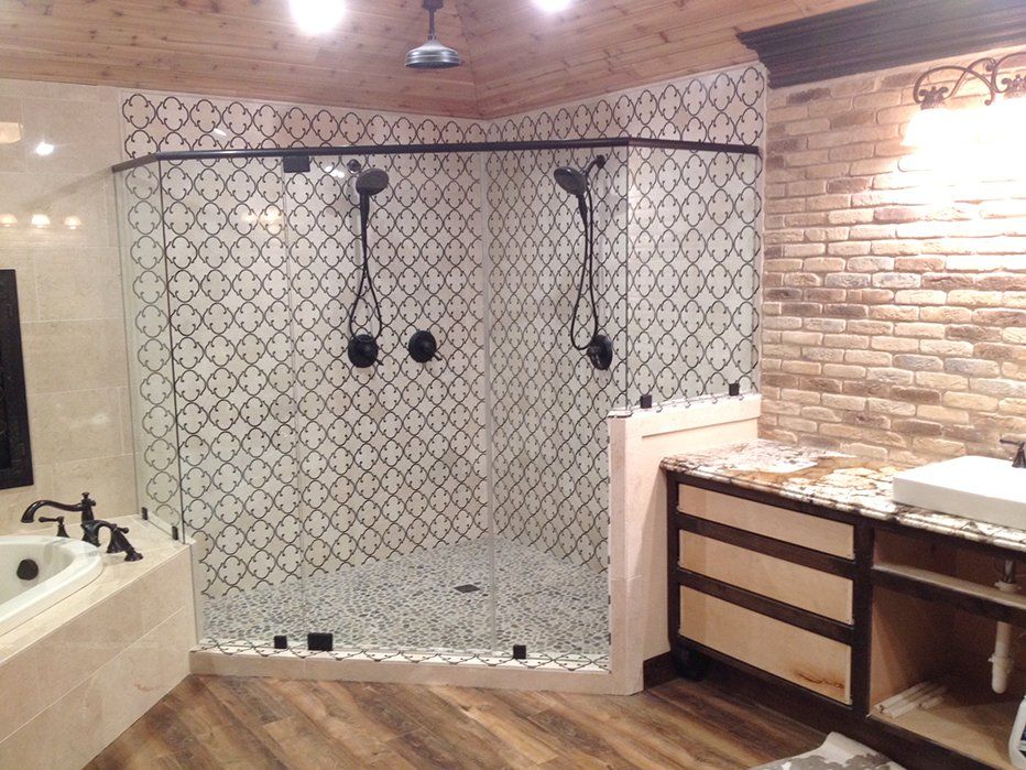 Shower glass service