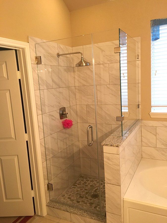 Shower glass enclosure