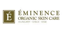 Logo for Éminence Organic Skin Care, a skin care brand from Hungary, since 1958.
