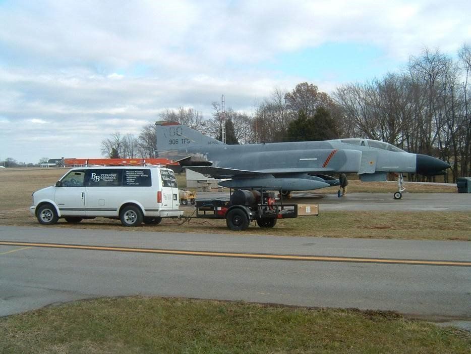 Pressure cleaning finished project