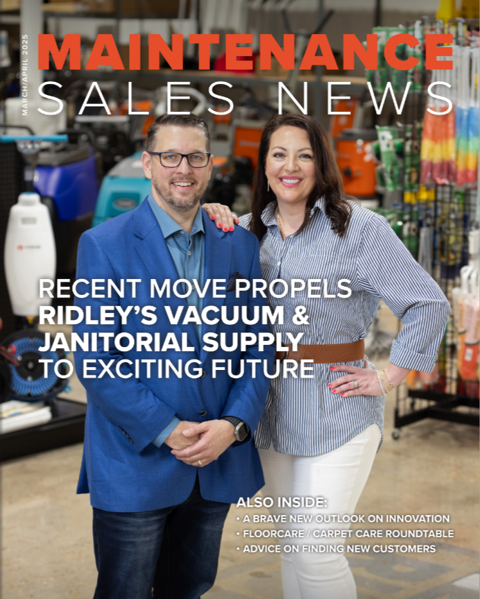 A man and a woman are standing next to each other on the cover of a magazine.