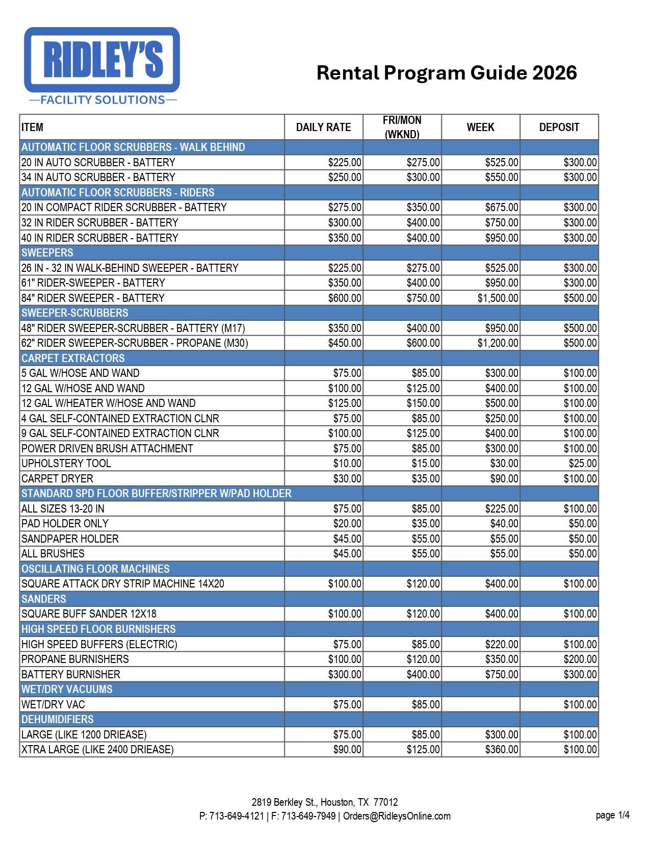 Rental Program Guide 2026 page 1