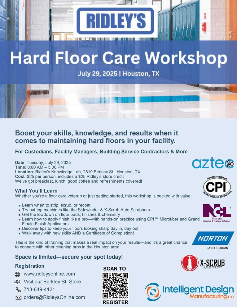 Ridleys Hard Floor Care Flyer