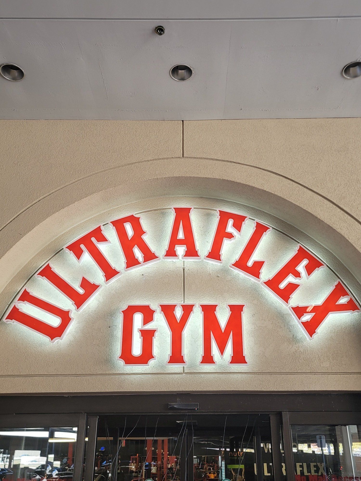 Ultraflex gym sign