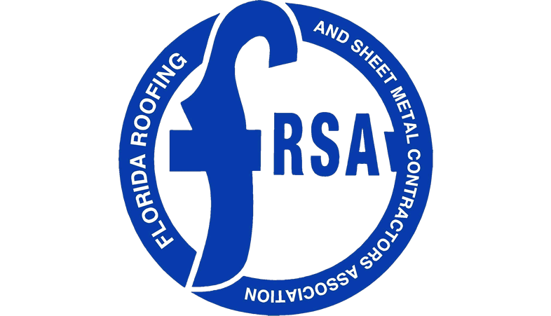 The logo for the florida roofing and sheet metal contractors association