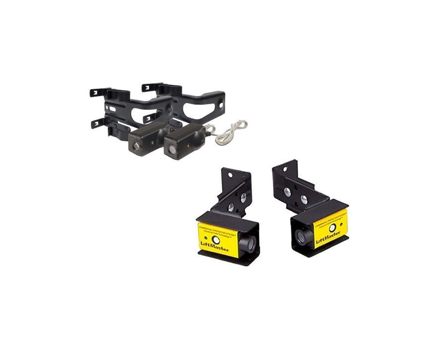 There are two different types of lights on a white background.