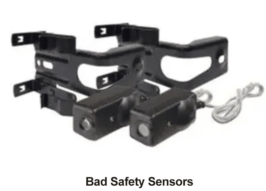 A picture of a pair of bad safety sensors