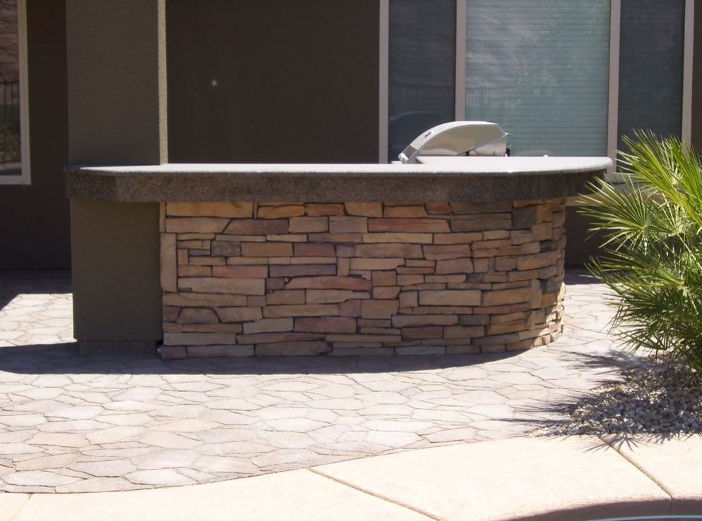 Stone Veneer Wall