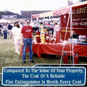 Fire Protection - Hudson, NY - Sausbier's Awning Shop Inc. - Compared To The Value Of Your Property, The Cost Of A Reliable Fire Extinguisher Is Worth Every Cent