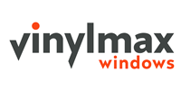 Vinylmax windows logo. Text in dark gray, with 