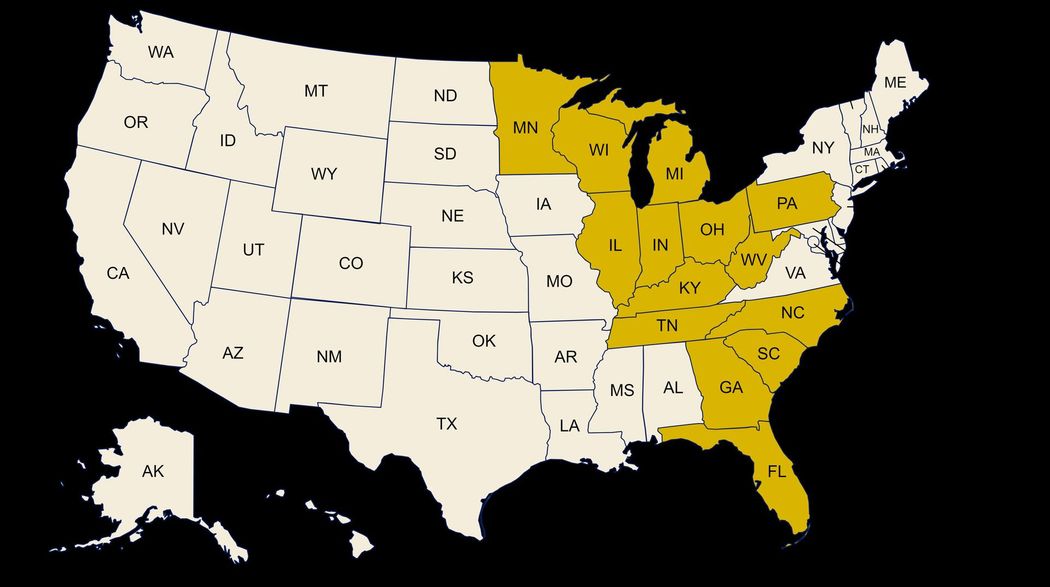 Service Area Map